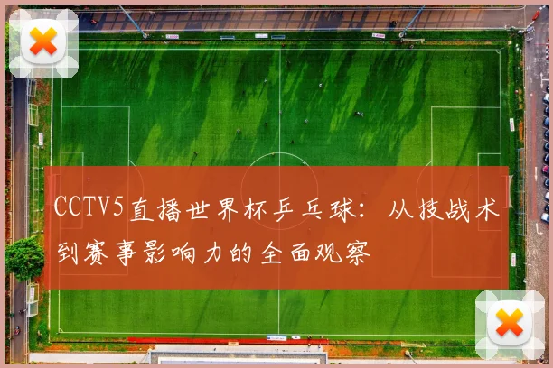 CCTV5直播世界杯乒乓球：从技战术到赛事影响力的全面观察