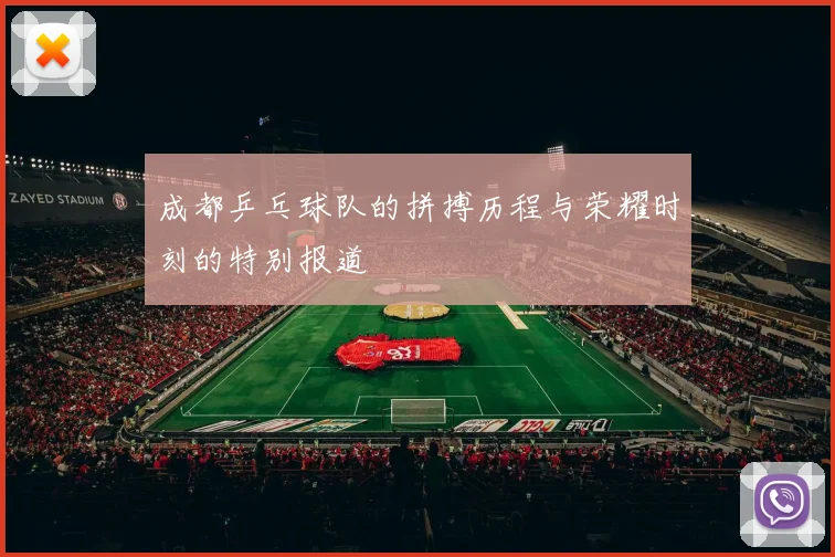 成都乒乓球队的拼搏历程与荣耀时刻的特别报道